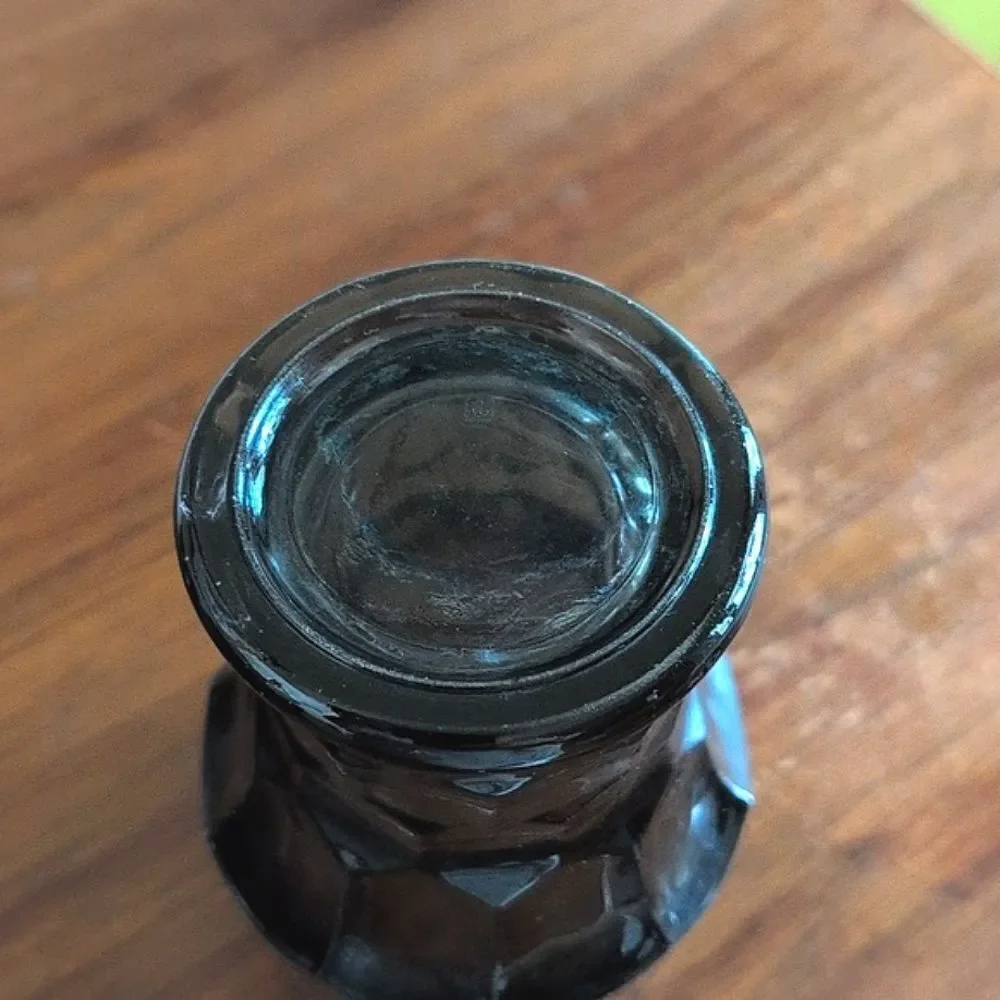 Vintage Anchor Hocking Georgian Smoke Glass 12 ounce Flat Tumbler, Set of 6